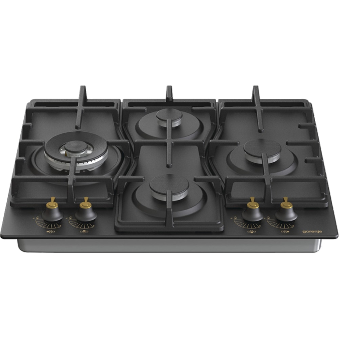 Plita incorporabila pe gaz, Gorenje GW6D42CLB, 60cm, 4 plite, 8150W, control mecanic, negru [2]