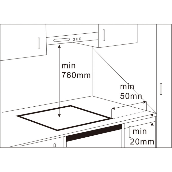 Plita vitroceramica electrica incorporabila Samus PSVE-32BMG5, 2 zone de gatit, 3000 W, control touch, 9 trepte putere, indicator caldura reziduala, blocare acces copii, timer [3]
