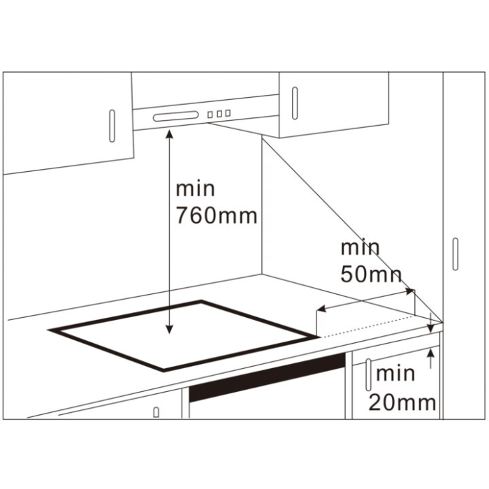 Plita vitroceramica electrica incorporabila Samus PSVE-64BG10, 4 zone de gatit, 6800 W, control touch, 9 trepte putere, indicator caldura reziduala, blocaj de siguranta, timer [3]