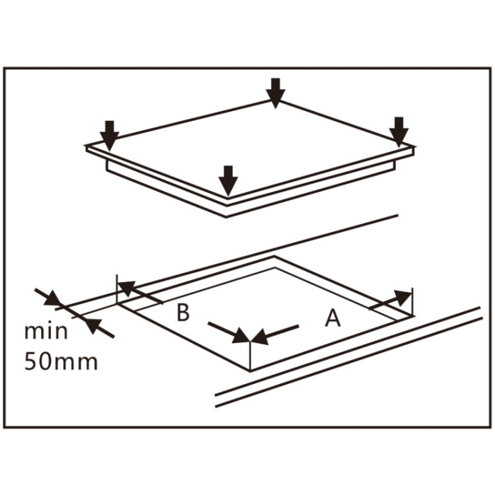 Plita vitroceramica electrica incorporabila Samus PSVE-64BG10, 4 zone de gatit, 6800 W, control touch, 9 trepte putere, indicator caldura reziduala, blocaj de siguranta, timer [2]