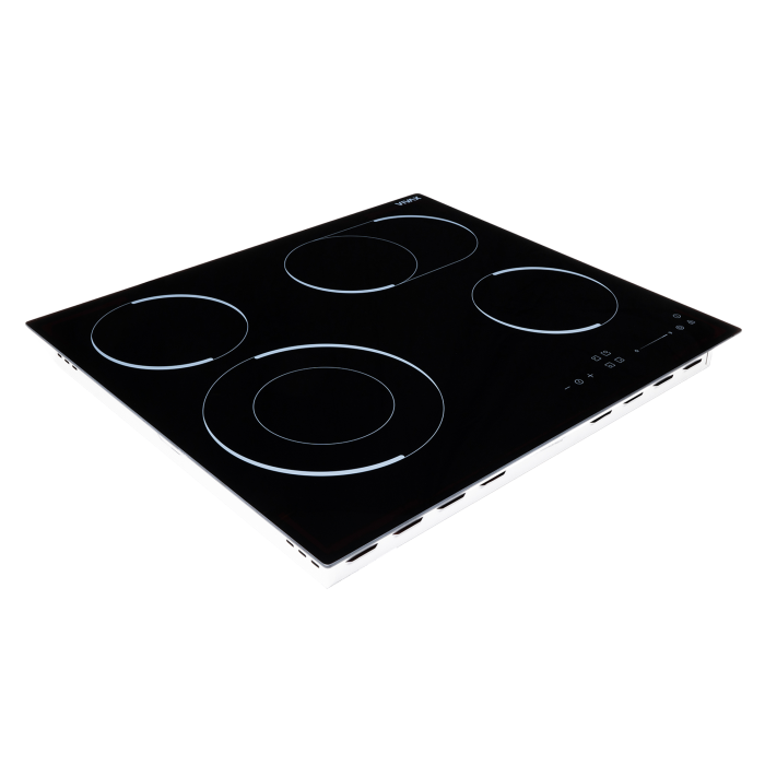 Plită vitroceramică încorporabilă VIVAX BH-04MDOVC, 60 cm, 4 zone de gătit, 2 zone Dual, Touch Control digital, 9 trepte, Timer 99 min cu oprire automată, Child Lock, Indicator căldură, Sticla Neagra [3]