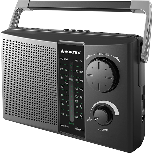 Radio portabil Vortex VO2606, FM, Bluetooth, USB, Negru [2]