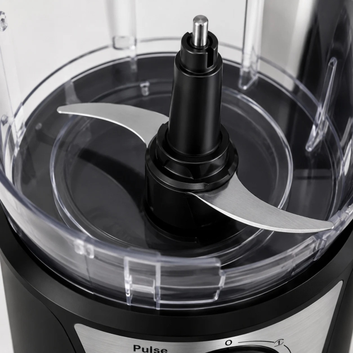 Robot de Bucătărie 8-în-1 Hoffmans HM-1278, 1000W, Blender 1,5L, Multifuncțional pentru Tocare, Feliere și Răzuire, Motor din Cupru, Vas Transparent, Negru [3]