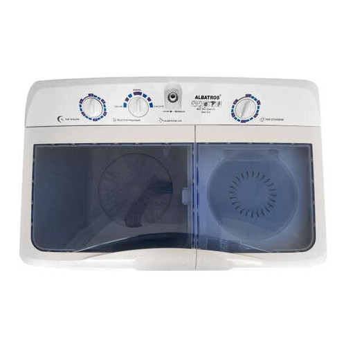 Semiautomata Albatros WMS 10.3, Cantitate rufe uscate 10 kg, Cantitate rufe stoarcere 5 Kg, Capac cuva detasabil, Alimentare apa rece sau calda, Alb/Allbastru [3]
