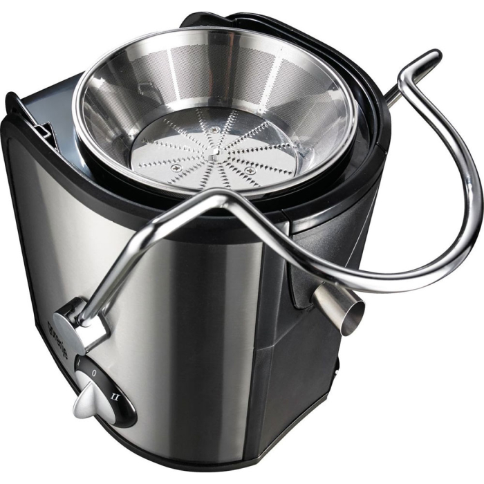 Storcator de fructe si legume Gorenje JC805EII, 800W, Recipient suc 1 l, Recipient pulpa 1.5 l, Tub de alimentare XXL, Negru/Inox [3]