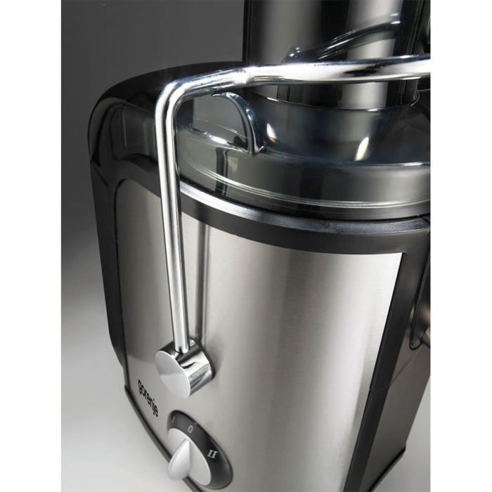 Storcator de fructe si legume Gorenje JC805EII, 800W, Recipient suc 1 l, Recipient pulpa 1.5 l, Tub de alimentare XXL, Negru/Inox [6]