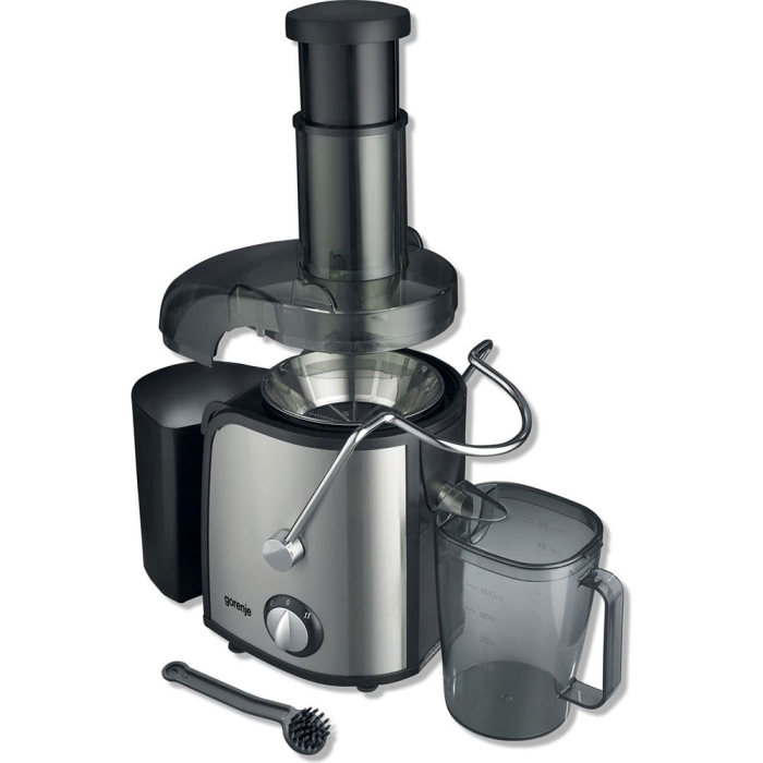 Storcator de fructe si legume Gorenje JC805EII, 800W, Recipient suc 1 l, Recipient pulpa 1.5 l, Tub de alimentare XXL, Negru/Inox [2]