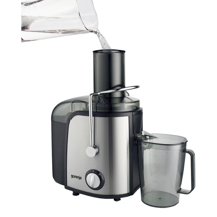 Storcator de fructe si legume Gorenje JC805EII, 800W, Recipient suc 1 l, Recipient pulpa 1.5 l, Tub de alimentare XXL, Negru/Inox [4]