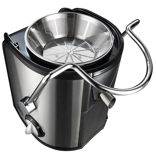 Storcător Electric de Fructe și Legume Hoffmans HM-622, 800W, Recipient Suc 1L și Recipient Pulpă 1,5L, Construcție Plastic și Inox, Negru [3]