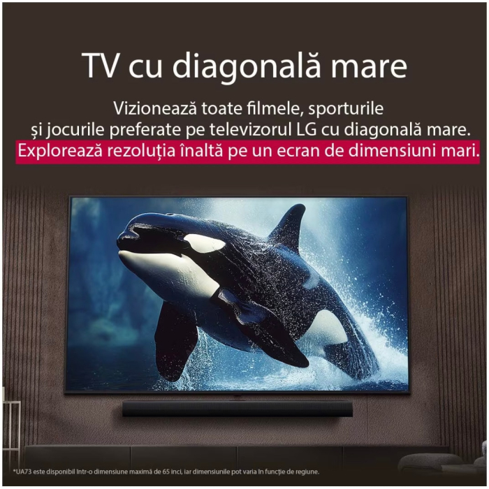 Televizor LG LED 43UA73003LA, 108 cm, Smart, 4K Ultra HD, Clasa G (Model 2025) [10]