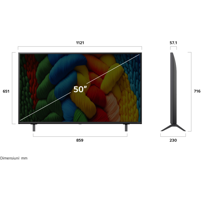 Televizor LG NanoCell 50NANO80A3B, 126 cm, Smart, 4K Ultra HD, Clasa F [19]