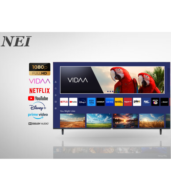 Televizor NEI 40NE5901 Smart LED 40" (100 cm), Full HD, VIDAA OS, Wi-Fi, Dolby Audio, Clasa E, Negru [2]