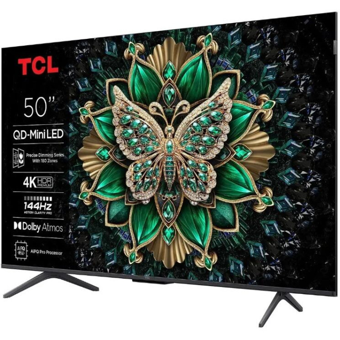 Televizor QD-MiniLED TCL 127 cm, 50C61K, Ultra HD 4K, Smart TV, WiFi, CI+, Negru [2]