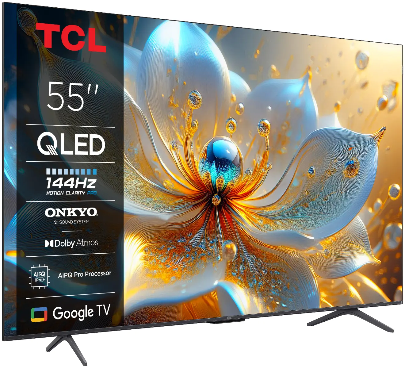 Televizor Smart QLED TCL 55T8C, 139 cm, Ultra HD 4K, 100 Hz, smart Google TV, Clasa F [5]