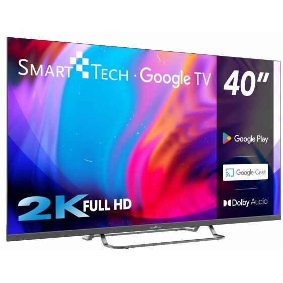 Televizor Smart Tech Google TV 40FG01V, 101 cm, Smart TV, Full HD, Wi-Fi, Bluetooth, Dolby Audio, Negru [3]