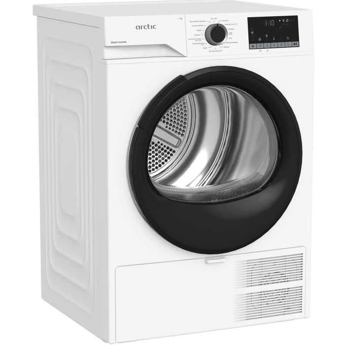 Uscator de rufe Arctic A2T28249W, Pompa de caldura, 8 kg, 15 programe, Clasa C, Motor Silent Inverter, Aqua Surf, Alb [2]