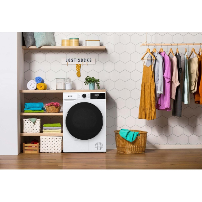 Uscator de rufe Gorenje DHNA92, 9 kg, clasa A++, pompa de caldura, 15 programe, alb [13]