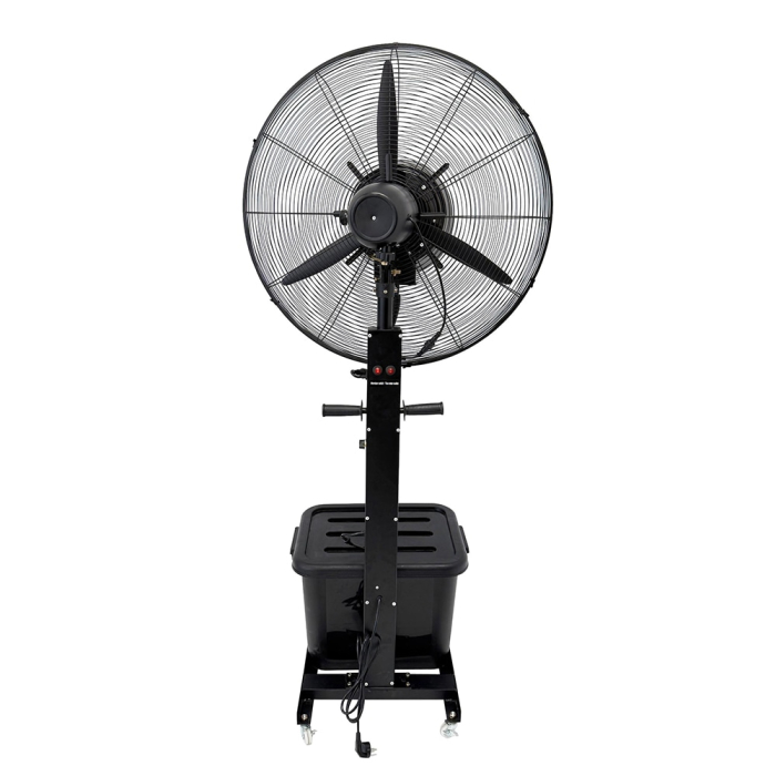Ventilator terasa VORTEX VO4260 cu Pulverizare Apă, Ø71cm, 3 Trepte de Viteză, 230W, Funcție Răcire și Umidificare, Rezervor Integrat, Oscilație Automată, Negru [2]