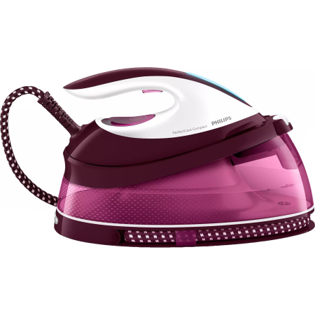 Statie de calcat cu abur Philips PerfectCare Compact GC7842/40, 2400W, 6.5 bari,jet de abur continuu 120 g/min, jet de abur 400g, talpa SteamGlide, OptimalTemp, rezervor fix 1.5L, sistem de detartrare [0]