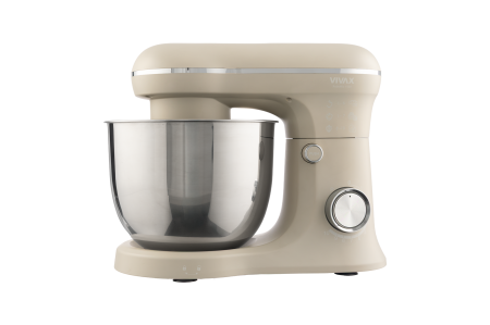 Robot de bucătărie Vivax RM-41500S, 2 boluri de inox de 4 si 5 L, 1500W, 10 viteze + Turbo Pulse, Bej [3]