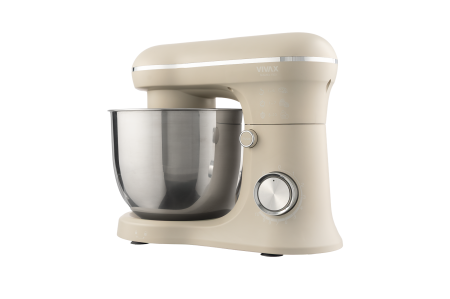Robot de bucătărie Vivax RM-41500S, 2 boluri de inox de 4 si 5 L, 1500W, 10 viteze + Turbo Pulse, Bej [2]