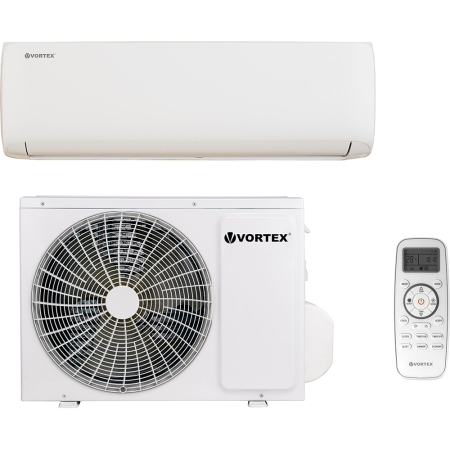 Aere conditionate - Aer conditionat VORTEX VAI2425CLW, 24000 BTU, A++/A+, Functie incalzire, Dezumidificare, iFeel, Filtru Carbon, 4D Air, Wi-Fi, kit instalare inclus, alb
