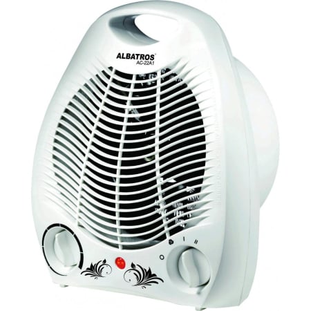 CLIMATIZARE - Aeroterma aer cald / rece, electrica, Albatros AC-22A1, 2 trepte, 2 kW, termostat, protectie supraincalzire, 217 x 131 x 265 mm, 230 V