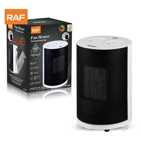 Aeroterma electrica RAF R1187, Putere 1800W, 3 moduri de operare, Negru-Alb [1]