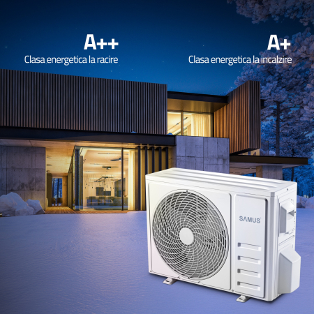 Aparat de aer conditionat Samus ACS-18K01 WIFI, 18000 BTU, R.32, WIFI, clasa energetica racire A++ - Incalzire A+++, Inverter, Display, Alb [11]