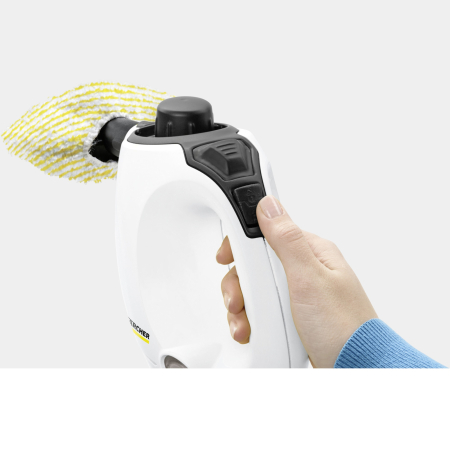 Aparat de curatat cu abur multifunctional Karcher SC 1, 1200 W, 3 bar, rezervor 0,2 l, accesorii curatare suprafete multiple, 1.516-400.0, Alb/Negru [4]