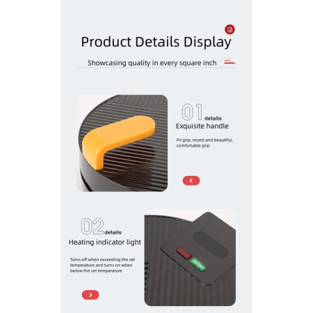 Aparat de Făcut Gogoși Electric RAF R-572, 850W, 7 Gogoși pe Ciclu, Plăci Antiaderente, Termostat Reglabil, Indicator Luminos, 23 x 28 x 14 cm, Donut Maker Multifuncțional [4]