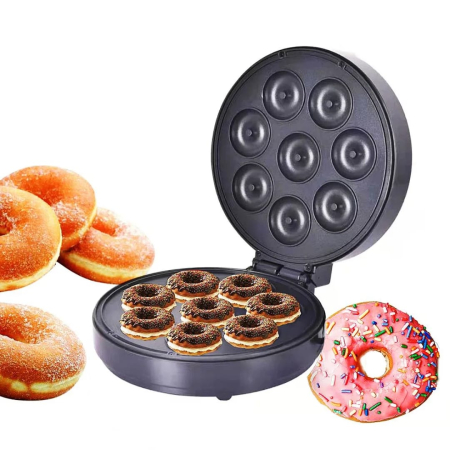 Aparat de Făcut Gogoși Electric RAF R-572, 850W, 7 Gogoși pe Ciclu, Plăci Antiaderente, Termostat Reglabil, Indicator Luminos, 23 x 28 x 14 cm, Donut Maker Multifuncțional [5]
