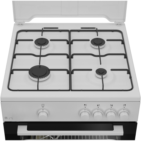 Aragaz Arctic ABGM6600L, Gaz, 4 arzatoare, Safety Plus, Arzatoare cu eficienta ridicata, 60 cm, Alb [2]