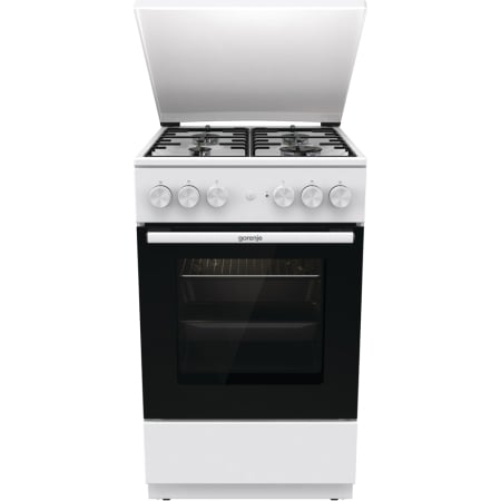 Aragazuri - Aragaz GORENJE GK5A22WH, 4 arzatoare, Gaz + Electric, L 50 cm, Grill, alb