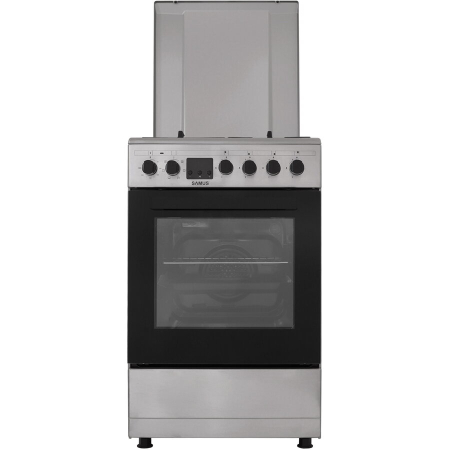 Aragaz Samus SM563AENS, 4 Arzatoare Gaz, Cuptor electric, 43 L, 7 Functii, Grill, Aprindere electrica, Inox [4]