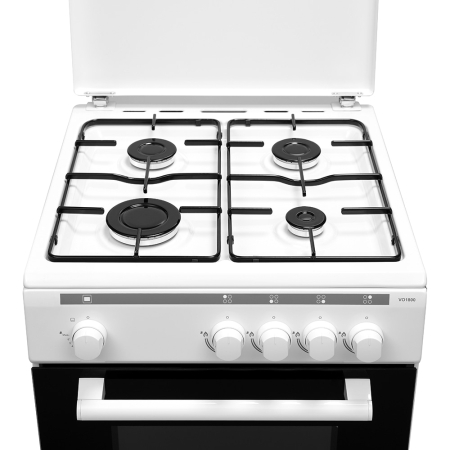 Aragaz VORTEX VO1800, 4 arzatoare, Gaz, L 50 cm, alb [3]