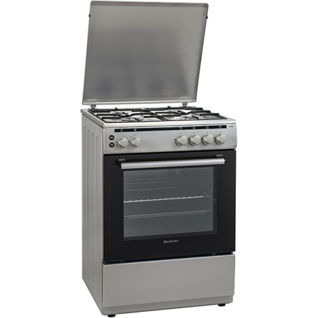 Aragazuri - Aragaz VORTEX VO1802, 4 arzatoare, Gaz, L 60 cm, Grill, inox