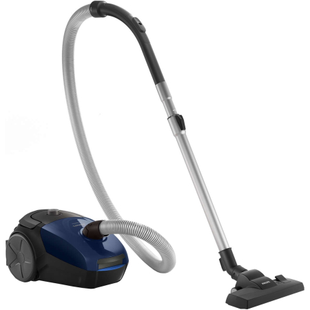 Aspiratoare - Aspirator cu sac Philips PowerGo FC8240/09, 900 W, 3 L, filtru anti-alergeni, accesorii integrate, Albastru