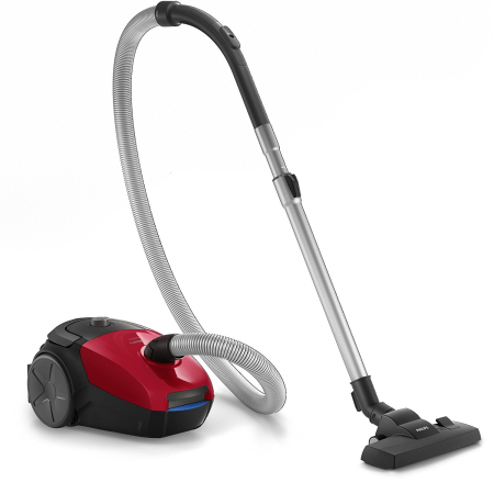 Aspirator cu sac Philips PowerGo FC8243/09, 750 W, 3L, filtru antialergic, Rosu [1]