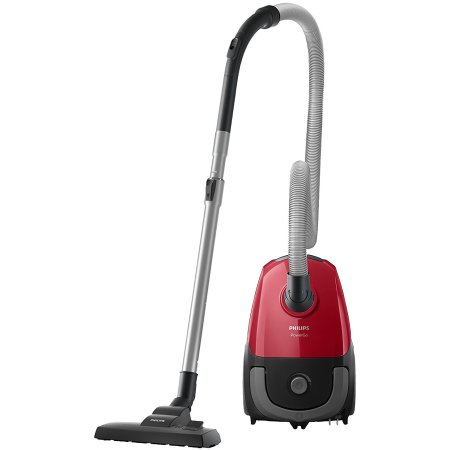 Aspiratoare - Aspirator cu sac Philips PowerGo FC8243/09, 750 W, 3L, filtru antialergic, Rosu