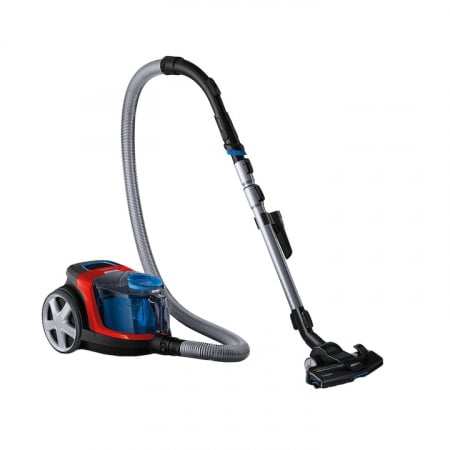 Aspiratoare - Aspirator fara sac Philips PowerPro Compact FC9330/09, 750W, PowerCyclone 5, perii triactive, parchet, filtru anti-alergic ECARF, rosu