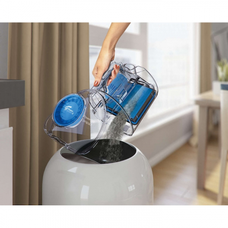Aspirator fara sac Philips PowerPro Compact FC9330/09, 750W, PowerCyclone 5, perii triactive, parchet, filtru anti-alergic ECARF, rosu [4]