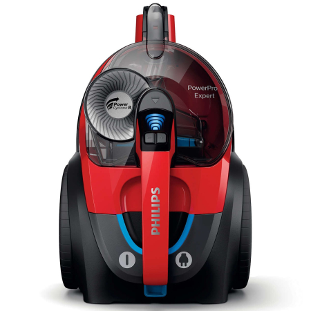 Aspirator fara sac Philips PowerPro Expert FC9729/09, 900 W, TriActive, Filtru Antialergic, Rosu [2]