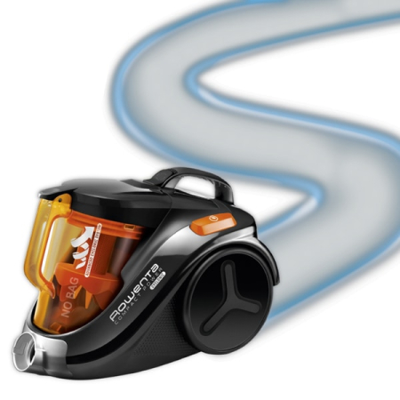 Aspirator fara sac ROWENTA Compact Power Cyclonic RO3753EA, 1.5l, 750W, 79dB, negru-portocaliu [4]