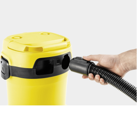 Aspirator umed-uscat Karcher WD 2 Plus V-12/4/18, 1000 W, recipient 12 l, furtun 1,8 m, functie de suflare, sac de filtrare, 1.628-000.0, Galben/Negru [5]