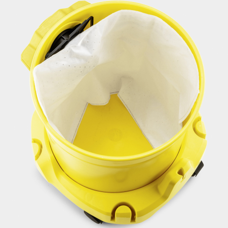 Aspirator umed-uscat Karcher WD 2 Plus V-12/4/18, 1000 W, recipient 12 l, furtun 1,8 m, functie de suflare, sac de filtrare, 1.628-000.0, Galben/Negru [4]