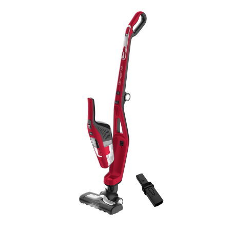 Aspirator vertical fara fir Rowenta Dual Force 2 in 1 RH6753WO, 48W, 21.6V, 0.6L, autonomie 75 min, perie de aspirare cu LED rotativa, maner pliabil, rosu [1]
