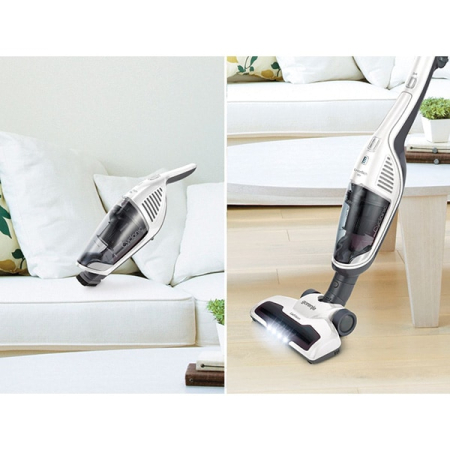 Aspirator vertical GORENJE Freestyle SVC180FW, 0.6l, 18V, autonomie max 45 min, iluminare LED, alb-gri inchis [4]