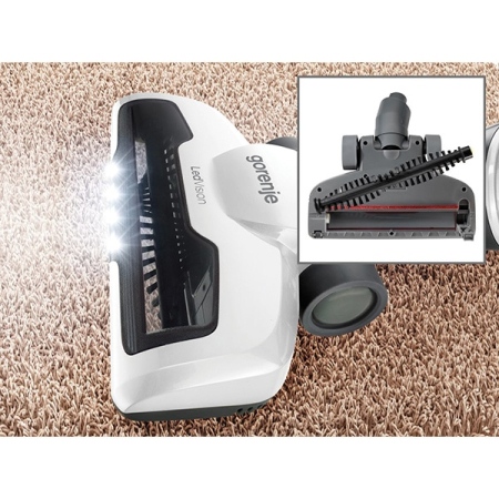 Aspirator vertical GORENJE Freestyle SVC180FW, 0.6l, 18V, autonomie max 45 min, iluminare LED, alb-gri inchis [6]