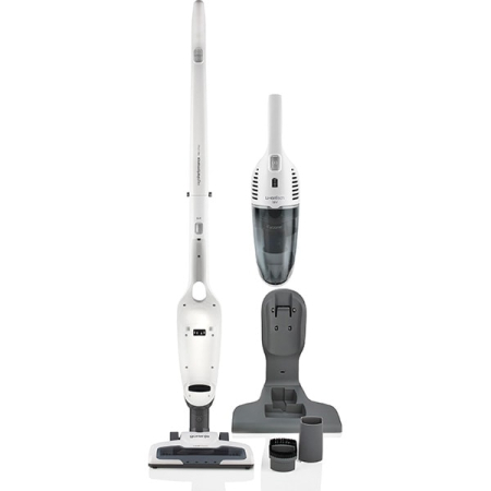 Aspiratoare - Aspirator vertical GORENJE Freestyle SVC180FW, 0.6l, 18V, autonomie max 45 min, iluminare LED, alb-gri inchis
